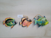Tropical Fish Holiday Ornament decor (set of 3)