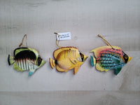 Tropical Fish Holiday Ornament decor (set of 3)