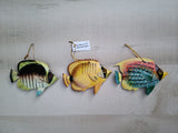 Tropical Fish Holiday Ornament decor (set of 3)