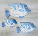 Fish Tropical Wall Décor   (set of 3)
