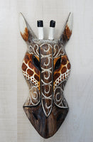 Giraffe Tiki Mask Wall Decor (SET of 2)
