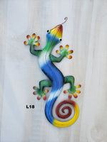 Gecko Metal Wall Art 19.5"