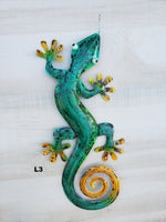 Gecko Metal Wall Art 19.5"