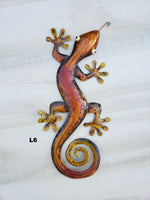 Gecko Metal Wall Art 19.5"