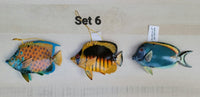 Tropical Fish Holiday Ornament decor (set of 3 or 6)