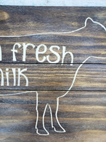 farm fresh milk - Handmade sign
