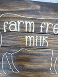 farm fresh milk - Handmade sign