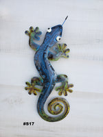 Gecko Metal Wall Art 12"
