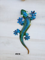 Gecko Metal Wall Art 12"