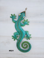 Gecko Metal Wall Art 12"
