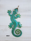 Gecko Metal Wall Art 12"