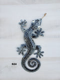 Gecko Metal Wall Art 12"