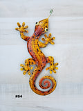 Gecko Metal Wall Art 12"