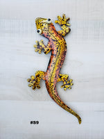 Gecko Metal Wall Art 12"